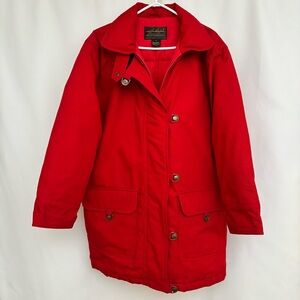VTG 80s - Eddie Bauer Red Goose Down Jacket Women’s Puffer Vintage Large Canvas